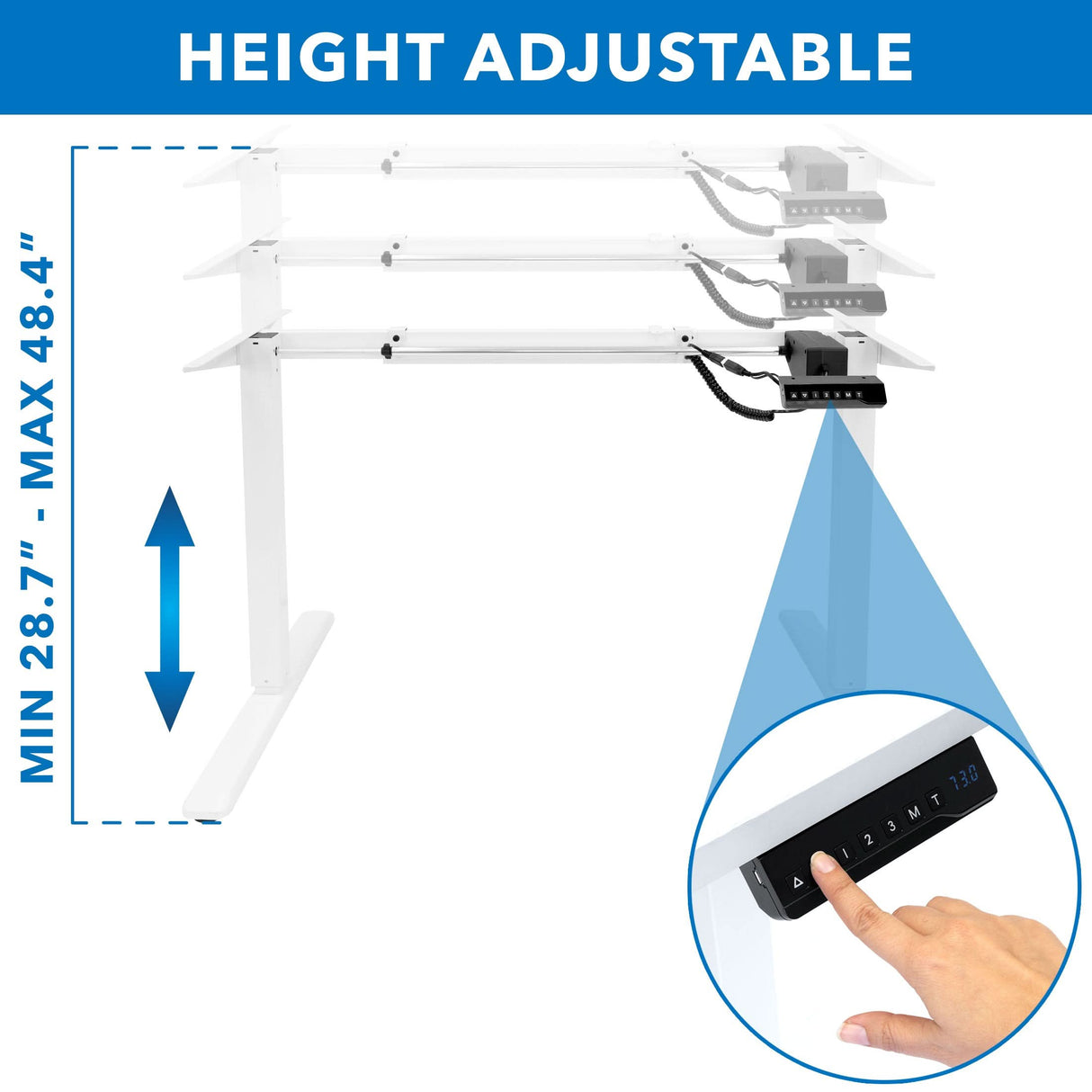 Electric Sit-Stand Desk Frame