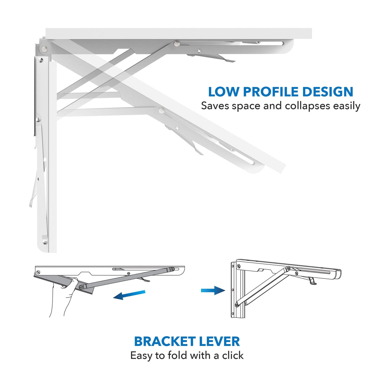 Wall Mounted Drop Leaf Table / Workbench