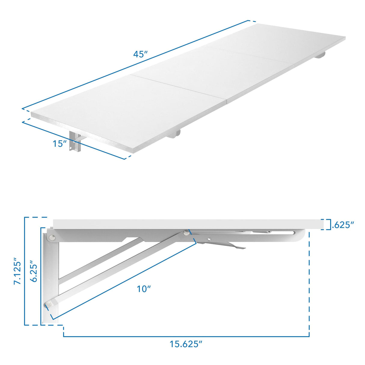 Wall Mounted Drop Leaf Table / Workbench