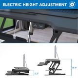 Electric Standing Desk Converter with 38" Desktop