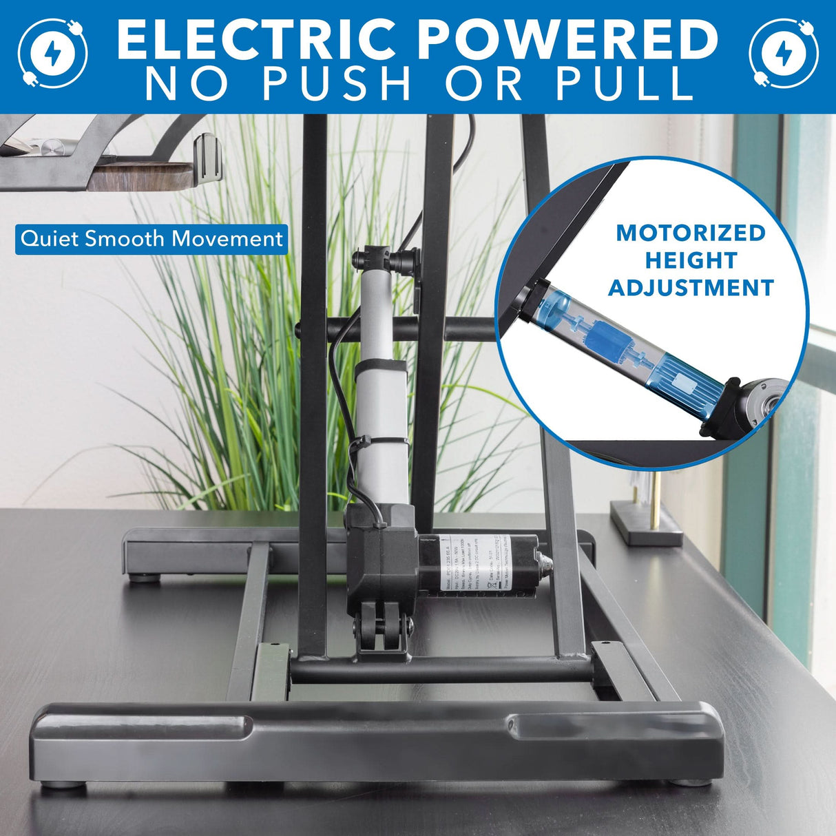 Electric Standing Desk Converter with 38" Desktop