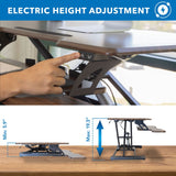 Electric Standing Desk Converter with 38" Desktop