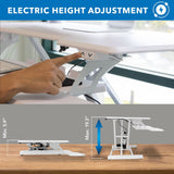 Electric Standing Desk Converter with 38" Desktop