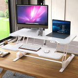 Electric Standing Desk Converter with 38" Desktop