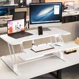 Electric Standing Desk Converter with 38" Desktop