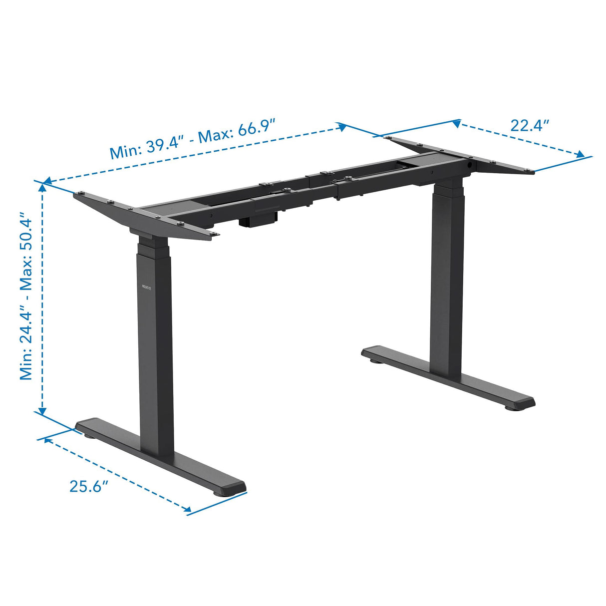 Dual-Motor, 3-Stage Electric Standing Desk Frame