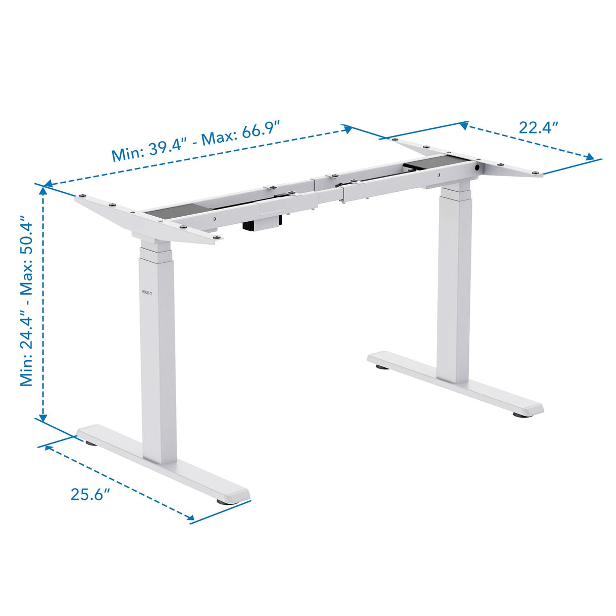 Dual-Motor, 3-Stage Electric Standing Desk Frame