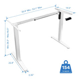 Single Motor Electric Standing Desk Base