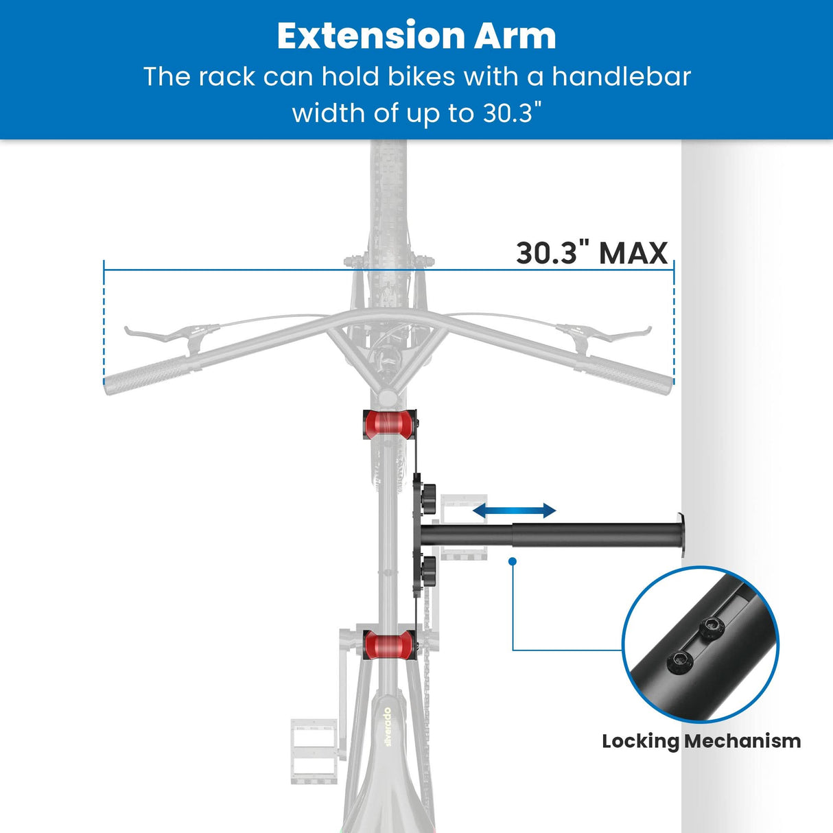 WheelsUp Series Bike Wall Mount with Adjustable Angle