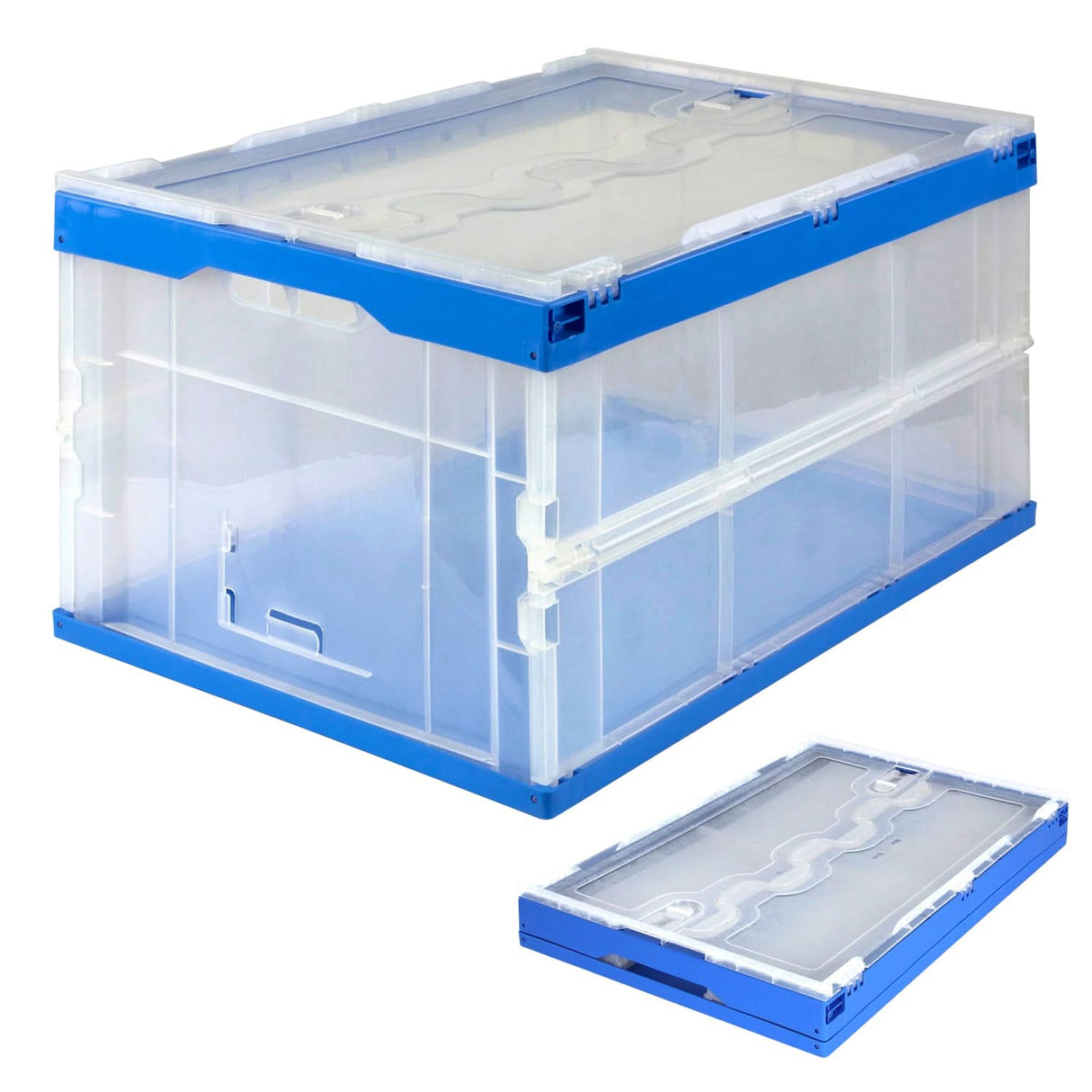 Folding Plastic Storage Crates