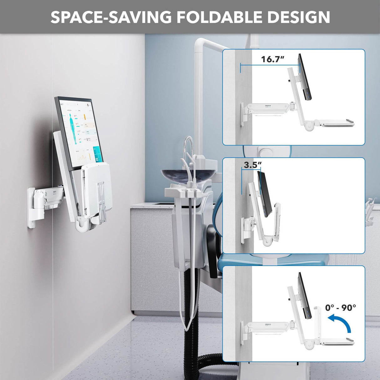 MedHub Wall Workstation - Mount-It!