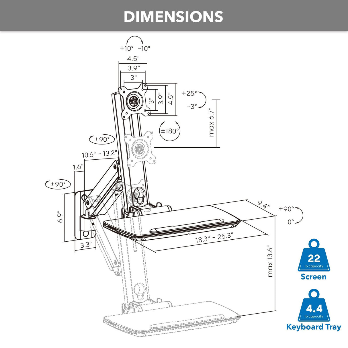 MedHub Wall Workstation - Mount-It!