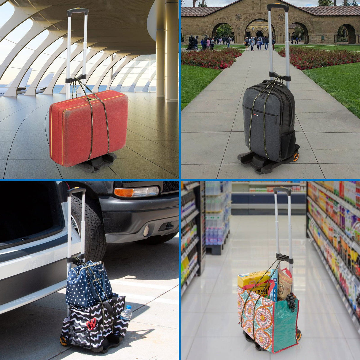 Premium Folding Luggage Cart - Mount-It!