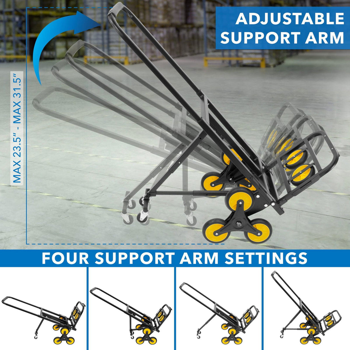 Stair Climber Hand Truck - Mount-It!