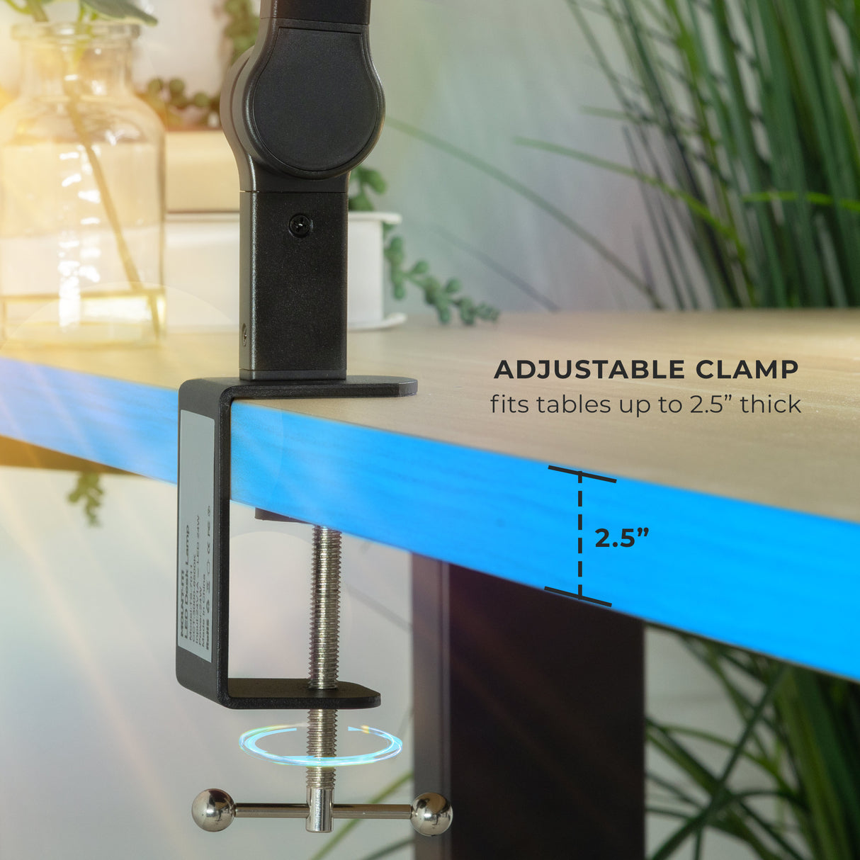 LED Desk Lamp with Swing Arms