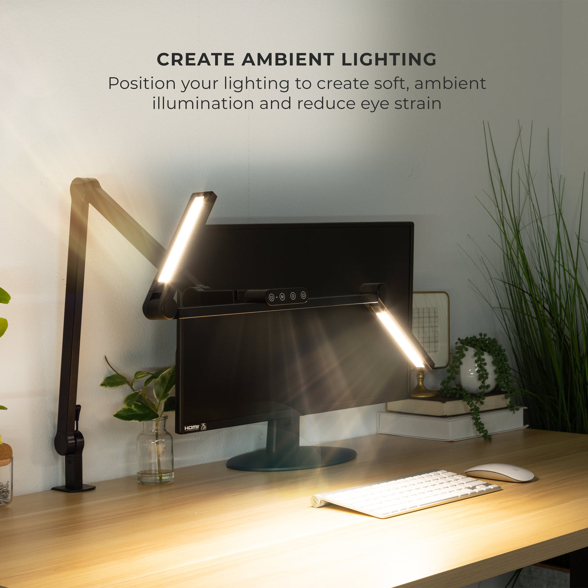 LED Desk Lamp with Swing Arms