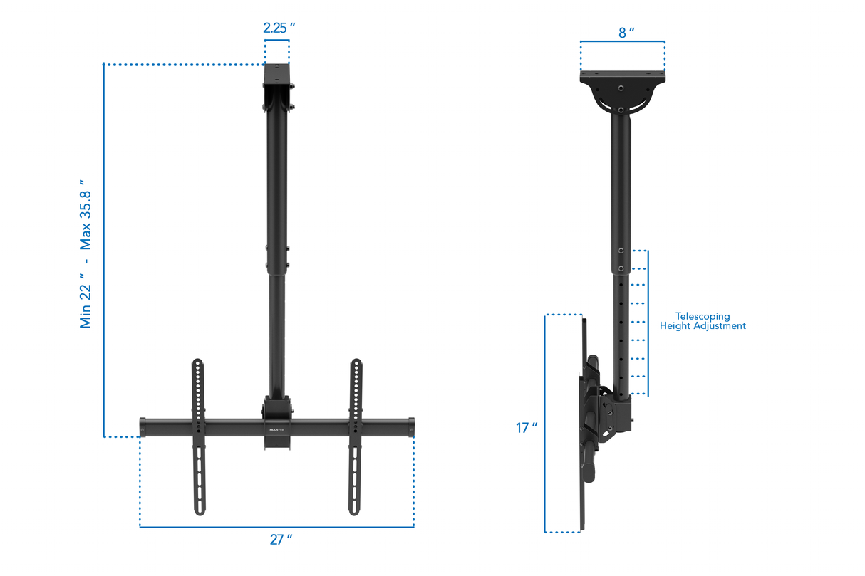 Full Motion Ceiling TV Mount