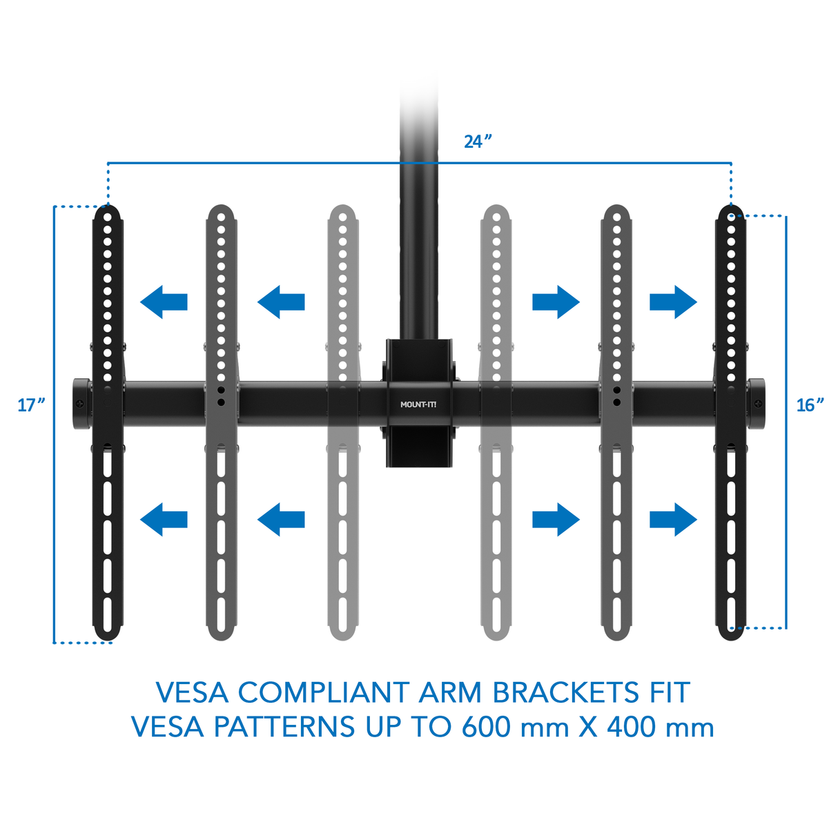 Full Motion Ceiling TV Mount