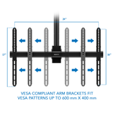 Full Motion Ceiling TV Mount