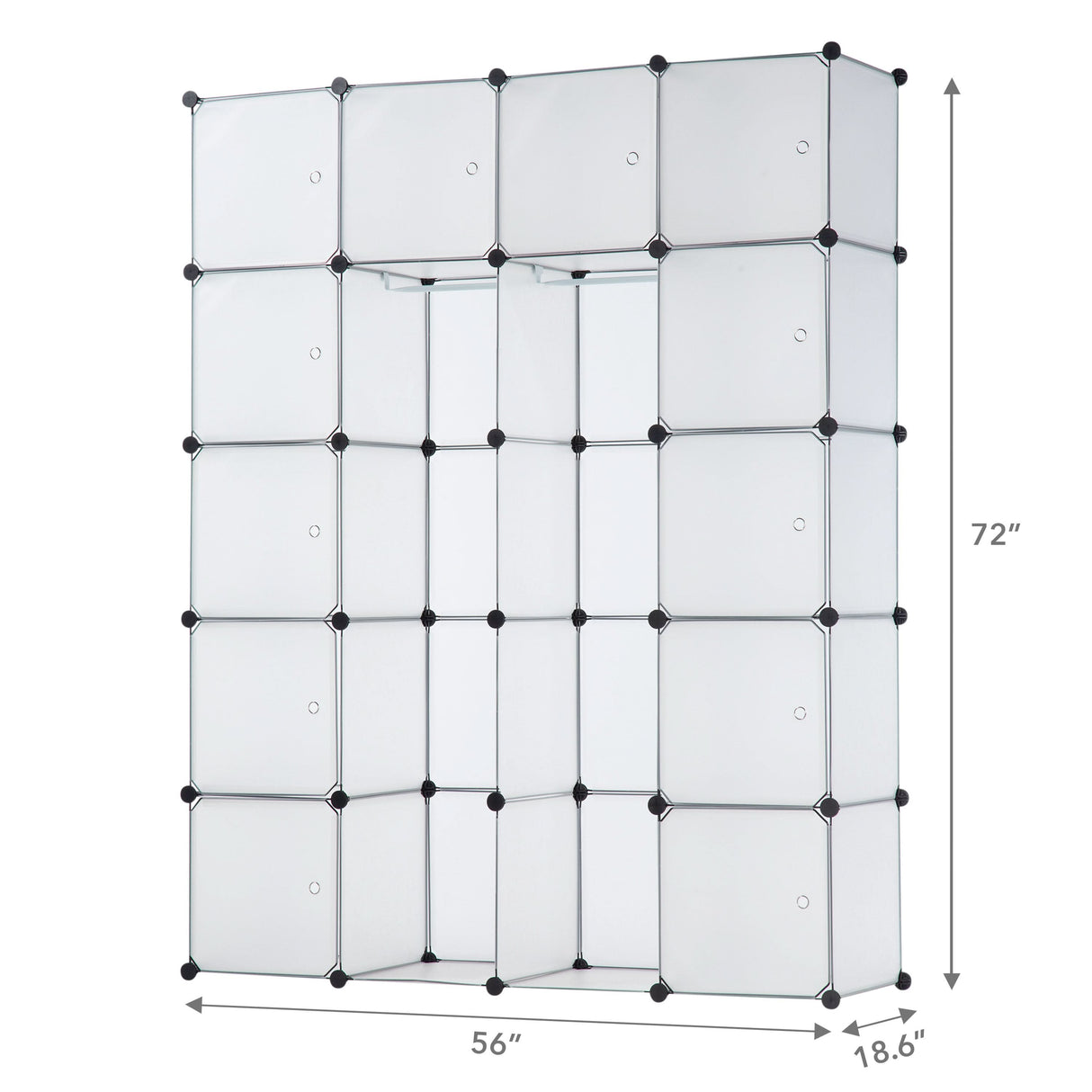 Modular Wardrobe Storage Organizer - 20 Cubes