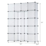 Modular Wardrobe Storage Organizer - 20 Cubes