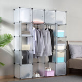 Modular Wardrobe Storage Organizer - 20 Cubes