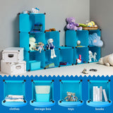 Children's Portable Clothes Closet Rack with XL Storage Cubes