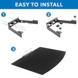 Component Shelves - A/V Component Wall Mounted Glass Shelf - Mount-It! - MI-895