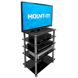 Component Shelves - A/V Five-Tier Media Component Shelves - Mount-It! - MI-8671