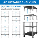 Component Shelves - A/V Five-Tier Media Component Shelves - Mount-It! - MI-8671