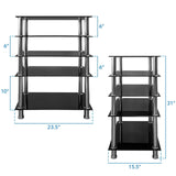 Component Shelves - A/V Five-Tier Media Component Shelves - Mount-It! - MI-8671