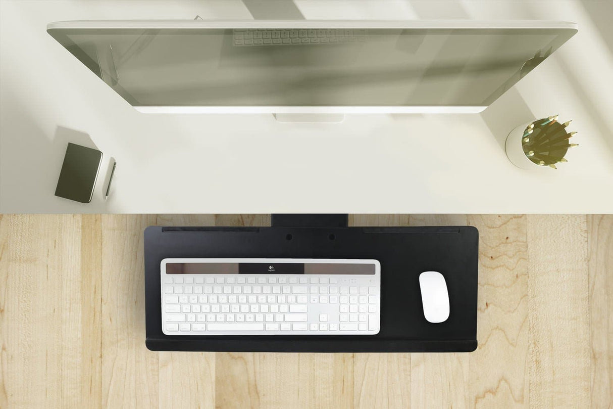 Keyboard Trays/Mounts - Adjustable Keyboard Tray and Mouse Platform w/ Wrist Rest Pad - Mount-It! - MI-7138