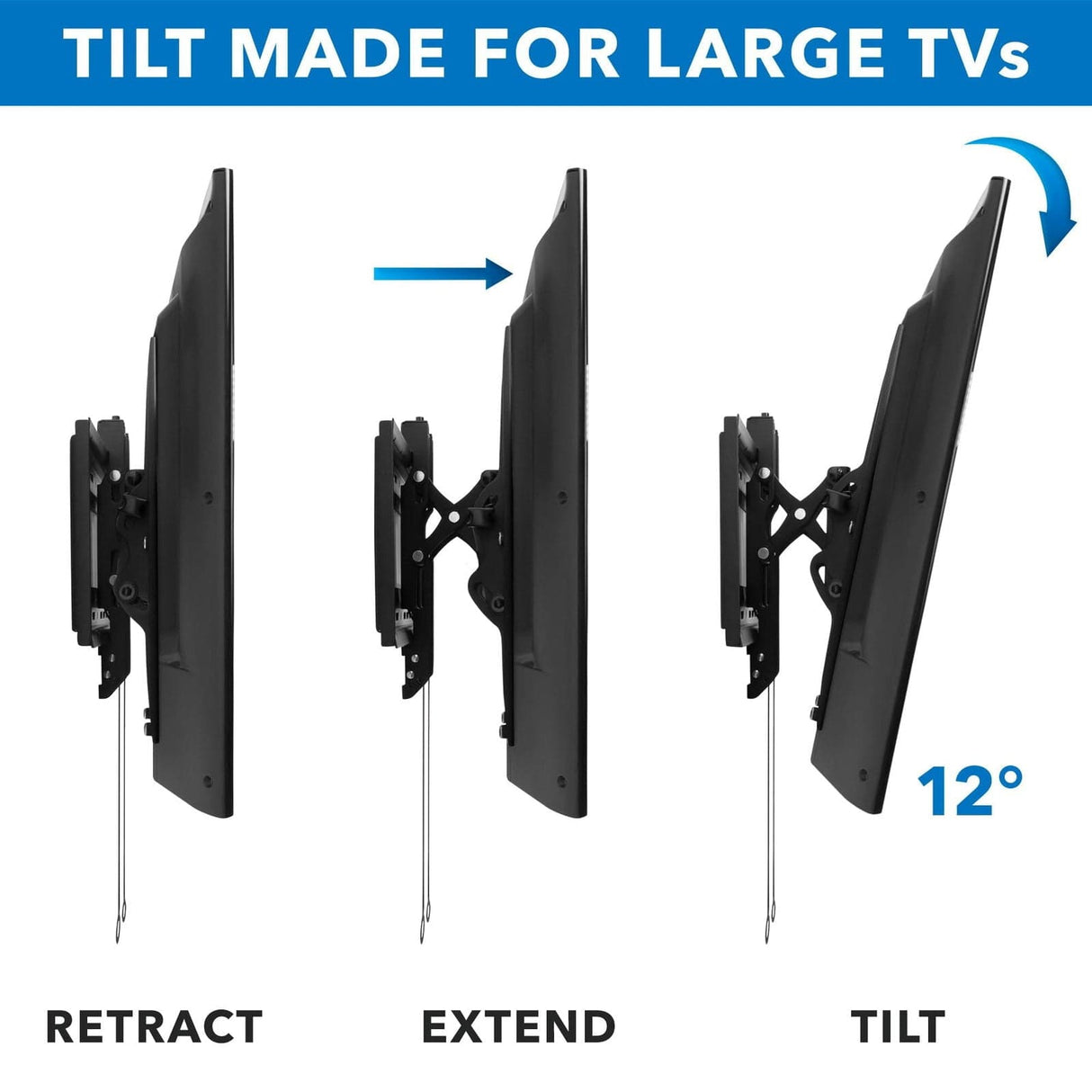 TV Mount - Advanced Tilt Premium TV Wall Mount - Mount-It! - MI-382