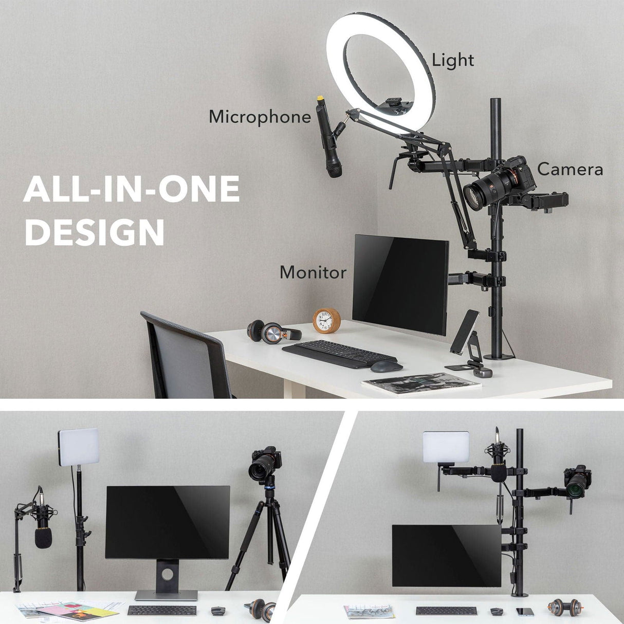 Monitor Mount - All-In-One Studio Mount - Mount-It! -