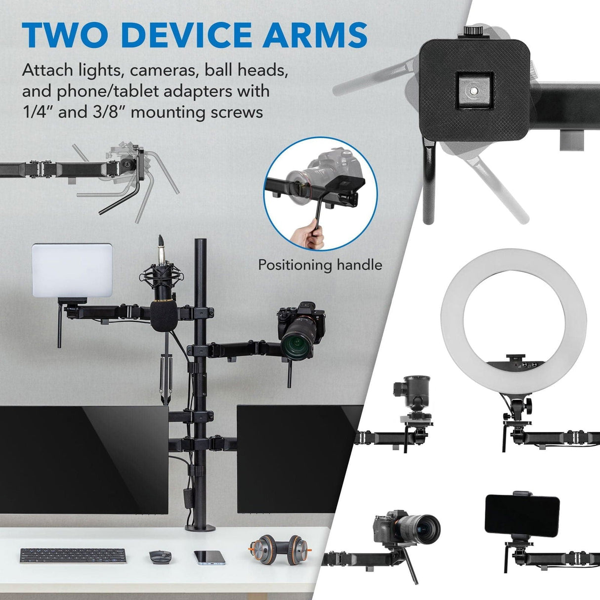 Monitor Mount - All-In-One Studio Mount - Mount-It! -