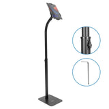 Black Tablet Stand - Anti-Theft Tablet Floor Stand - Mount-It! - MI-3870B