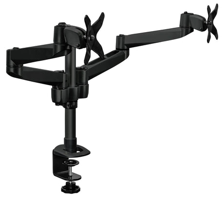 Black Monitor Mount - CLiX Series Full Motion Dual Monitor Desk Mount - Mount-It! - MI-43116_BLK