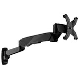 Black Monitor Mount - CLiX Series Full Motion Single Monitor Wall Mount with Gas Spring Arm - Mount-It! - MI-35114_BLK