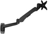 Black Monitor Mount - CLiX Series Full Motion Single Monitor Wall Mount with Gas Spring Arm - Mount-It! - MI-35114_BLK