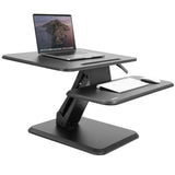 Black Desk Converters - Compact Standing Desk Converter - Mount-It! - MI-7957