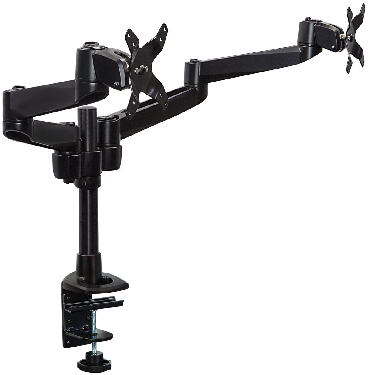 Black Monitor Mount - Dual Computer Monitor Mount - Mount-It! - MI-43111-BLK