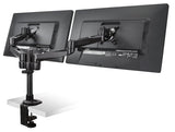 Black Monitor Mount - Dual Computer Monitor Mount - Mount-It! - MI-43111-BLK