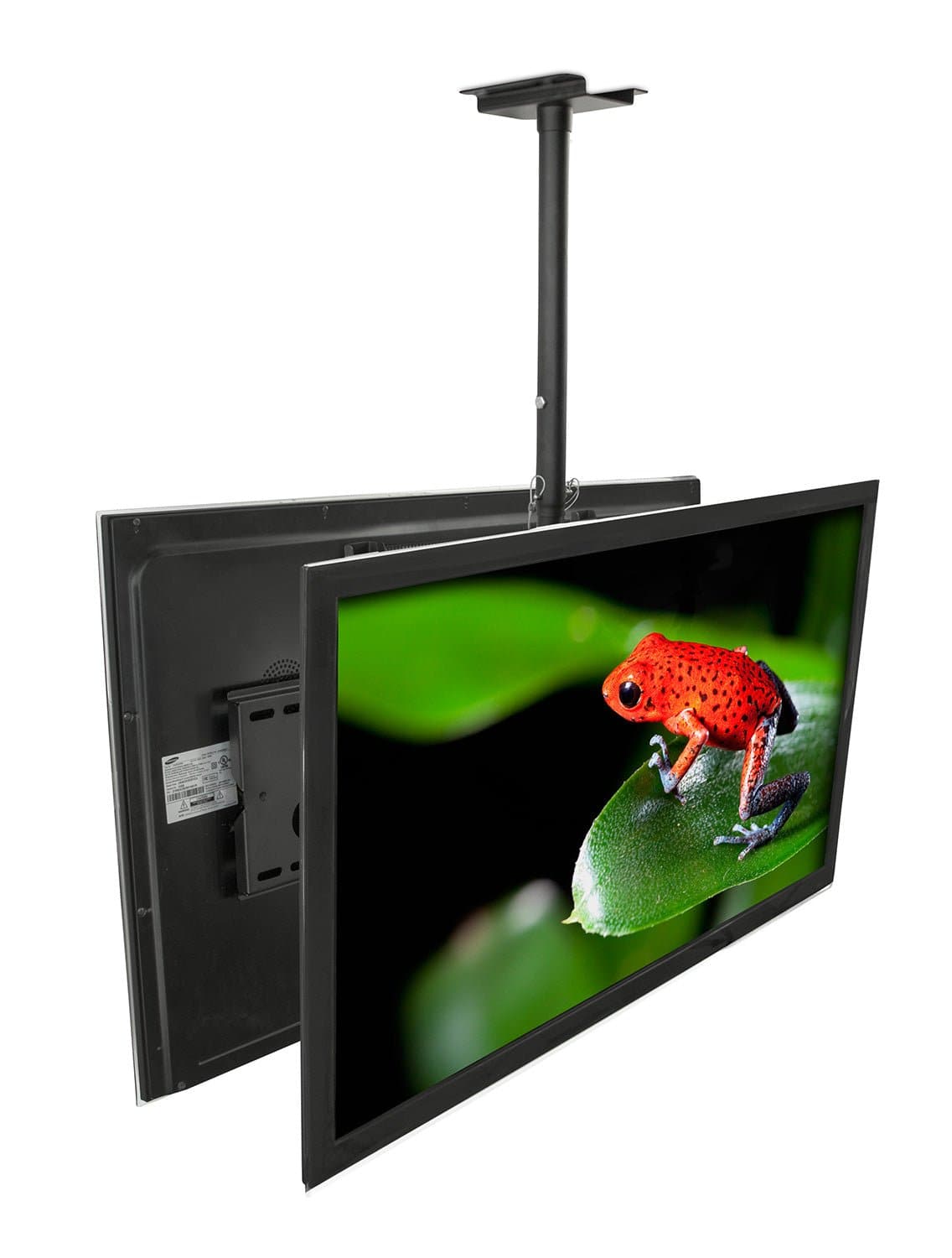 Black TV Mount - Dual Front & Back TV Ceiling Mount - Mount-It! - MI-502B