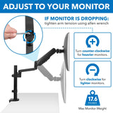 Black Monitor Mount - Dual Monitor Desk Mount - Mount-It! - MI-4762