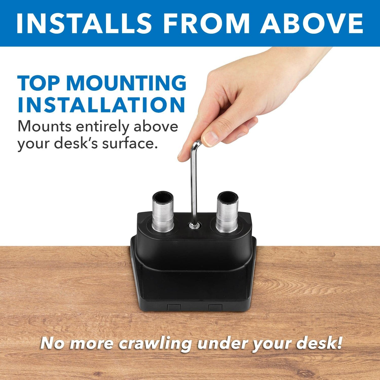 Black Monitor Mount - Dual Monitor Desk Mount With Mechanical Springs - Mount-It! - MI-2672