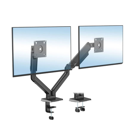 Black Monitor Mount - Dual Monitor Mount with Spring Arms - Mount-It! - MI-8752BLK