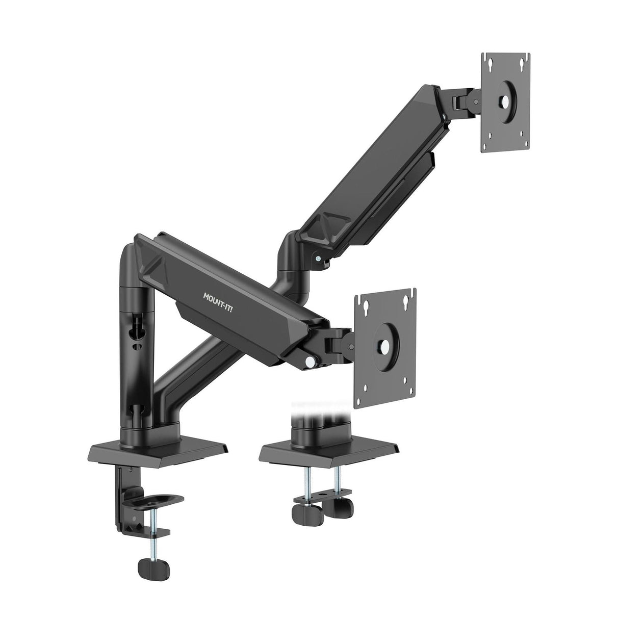 Black Monitor Mount - Dual Monitor Mount with Spring Arms - Mount-It! - MI-8752BLK