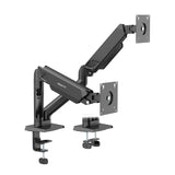 Black Monitor Mount - Dual Monitor Mount with Spring Arms - Mount-It! - MI-8752BLK