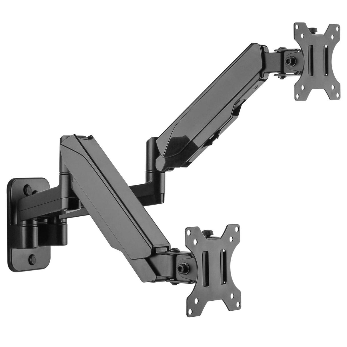 Black Monitor Mount - Dual Monitor Wall Mount - Mount-It! - MI-1766B