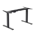 Black Desk Frame - Dual-Motor, 3-Stage Electric Standing Desk Frame - Mount-It! - MI-8030B